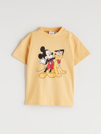 LCW Baby Mickey Mouse Printed Boys' T-Shirt and Shorts Set
