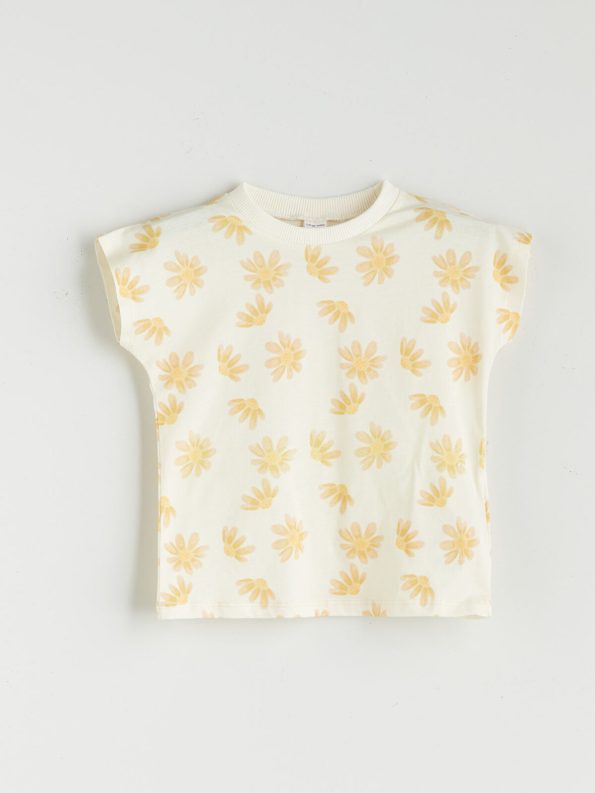 LCW Baby Floral T-Shirt and Shorts Set