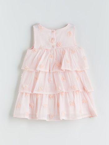 LCW Kids Pink Ruffled Dress for Girls