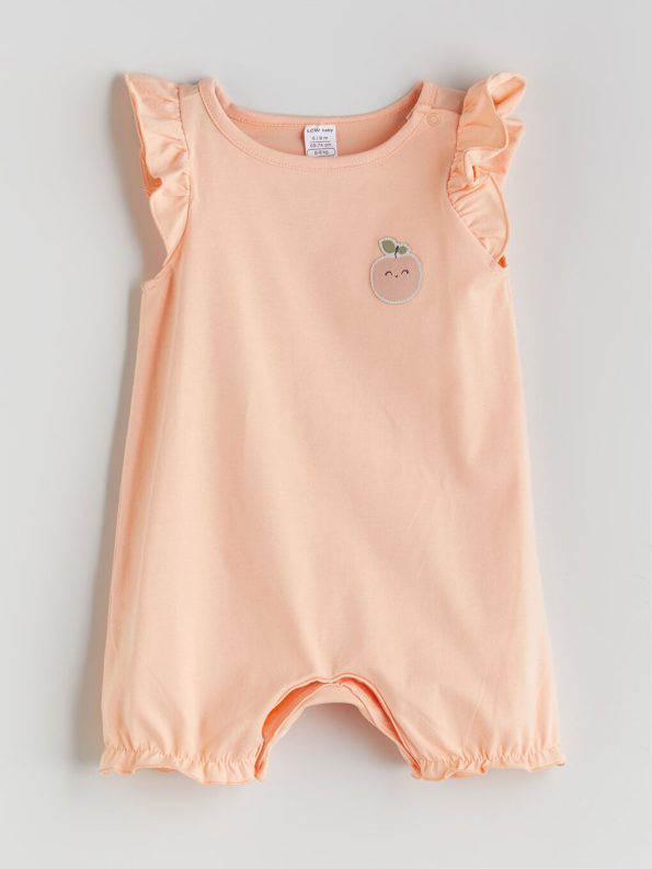 Ruffled Floral Baby Girl Blouse and Pants Set