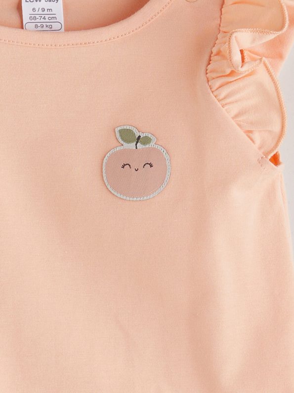 Ruffled Floral Baby Girl Blouse and Pants Set