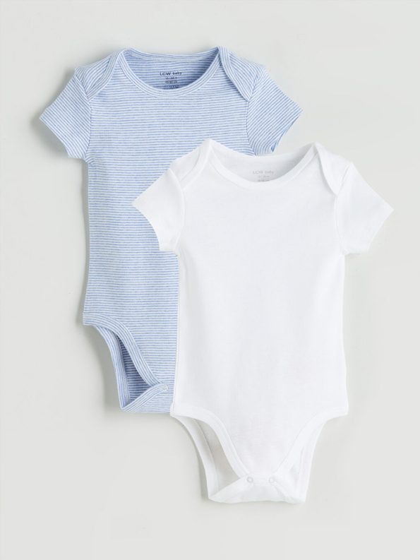 Baby Boy Romper and Bib Set