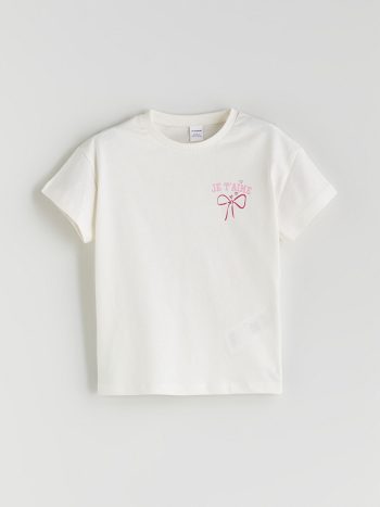 LCW Kids Pink Crew Neck T-Shirt Set for Girls
