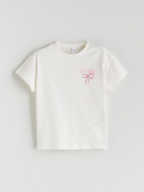 LCW Kids Pink Crew Neck T-Shirt Set for Girls
