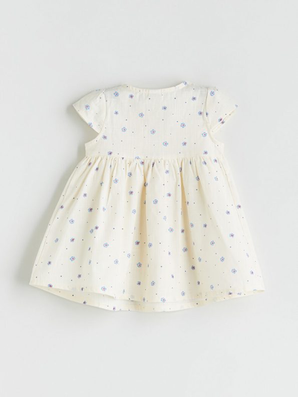Cotton Girl's Baby Blouse and Capri Leggings Set