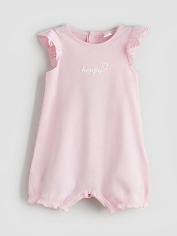 Girls' Bicycle Neck Cotton Romper