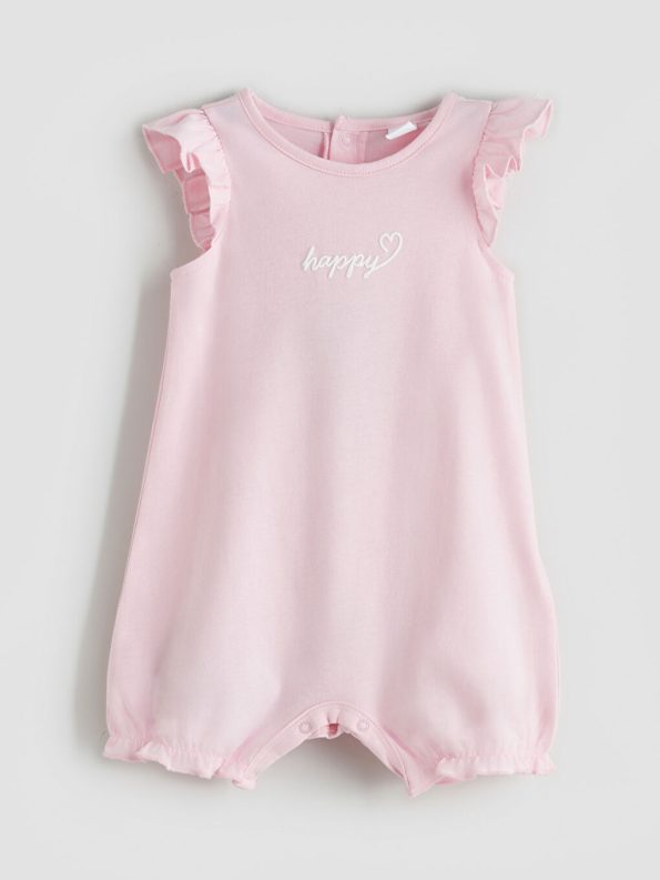 Girls' Bicycle Neck Cotton Romper