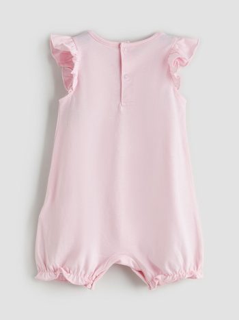 Girls' Bicycle Neck Cotton Romper