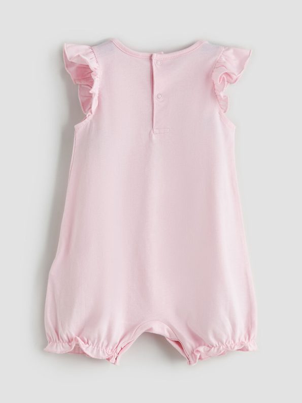 Girls' Bicycle Neck Cotton Romper