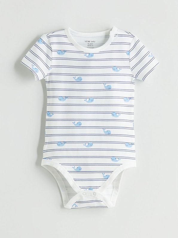 Printed Baby Boy Bodysuit Set