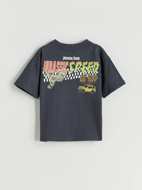 LCW Kids Charcoal Dinosaur Print Boys T-Shirt