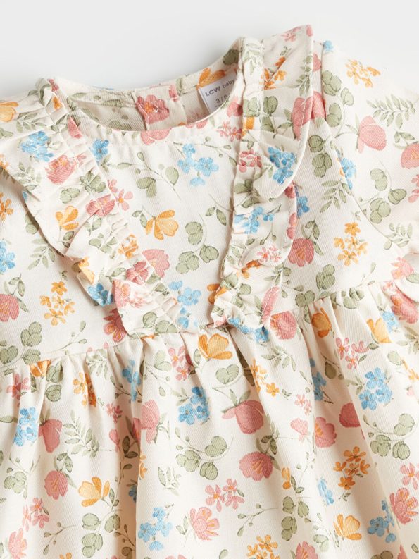 Floral Muslin Dress for Baby Girls