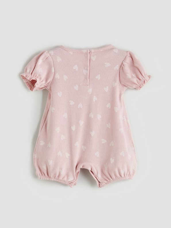 Organic Fabric Girl's Baby Overall and T-Shirt Set