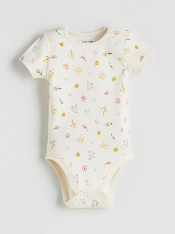 Printed Baby Girl Bodysuit Set of 2