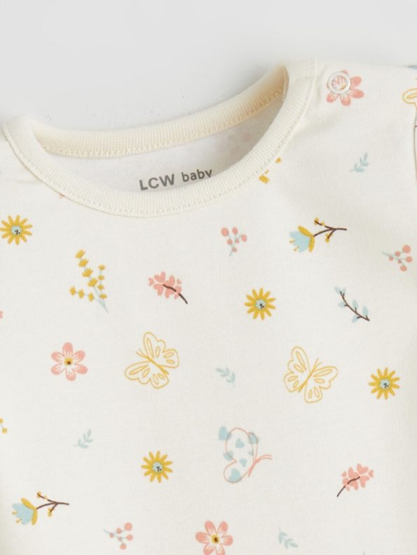 Printed Baby Girl Bodysuit Set of 2