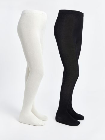 Girls' Elastic Waist Flared Tights