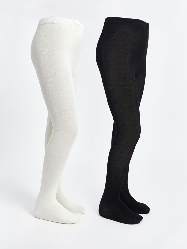Girls' Elastic Waist Flared Tights