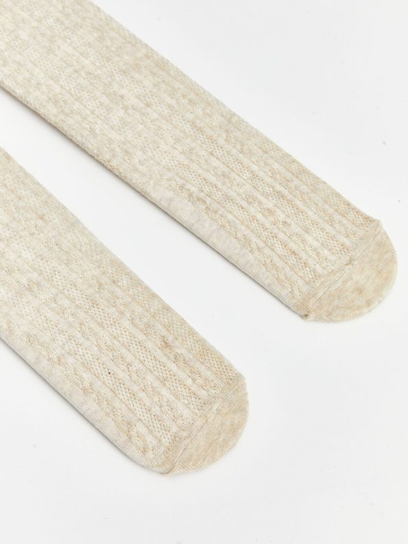 Self-Patterned Girls' Tights 2-Pack