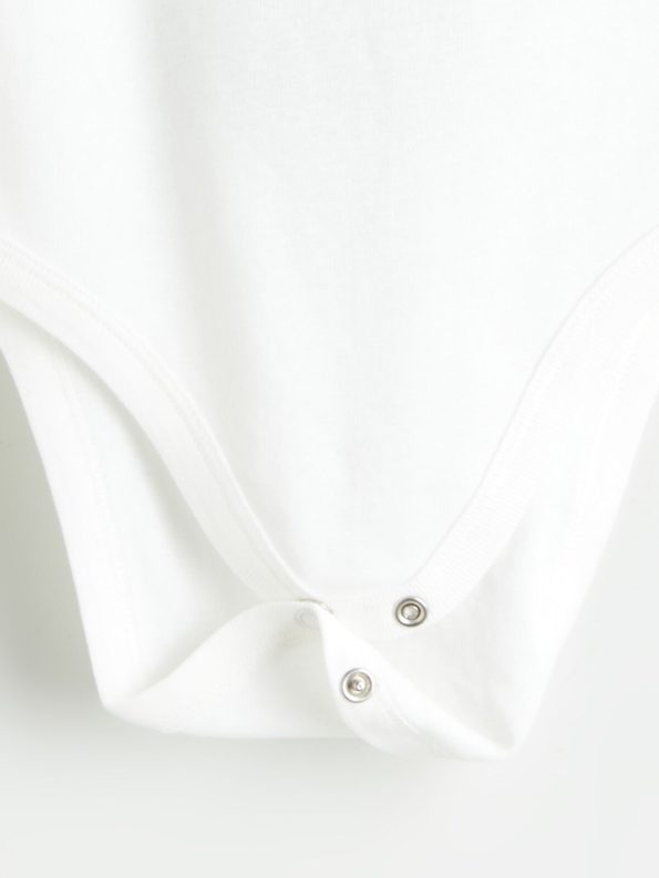 LCW Baby Ecru Organic Cotton Girl Baby Bodysuit Set