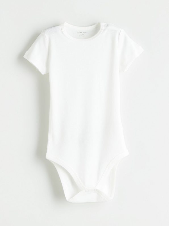 LCW Baby Ecru Organic Cotton Girl Baby Bodysuit Set