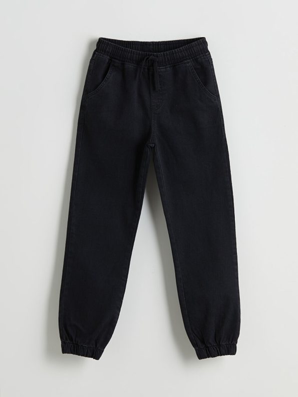 Boys' Thick Jogger Pants with Elastic Waistband