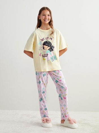 Square Neck Pleated Dress for Girls