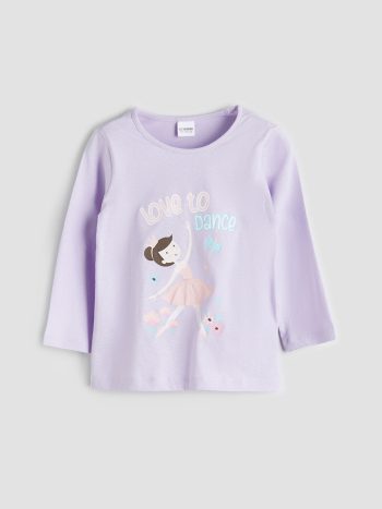 Hooded Long Sleeve Girls' Puffer Jacket