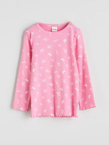 Girls' Printed Crew Neck T-Shirt