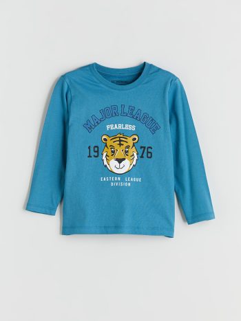 Boys' Printed Crew Neck T-Shirt and Shorts Set