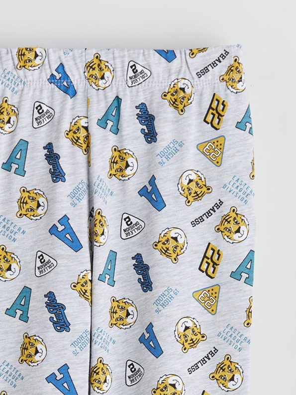 Boys' Printed Crew Neck T-Shirt and Shorts Set