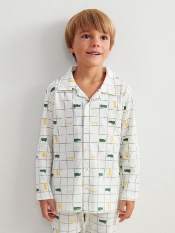 Boys' Long Sleeve Crew Neck Printed Sweatshirt