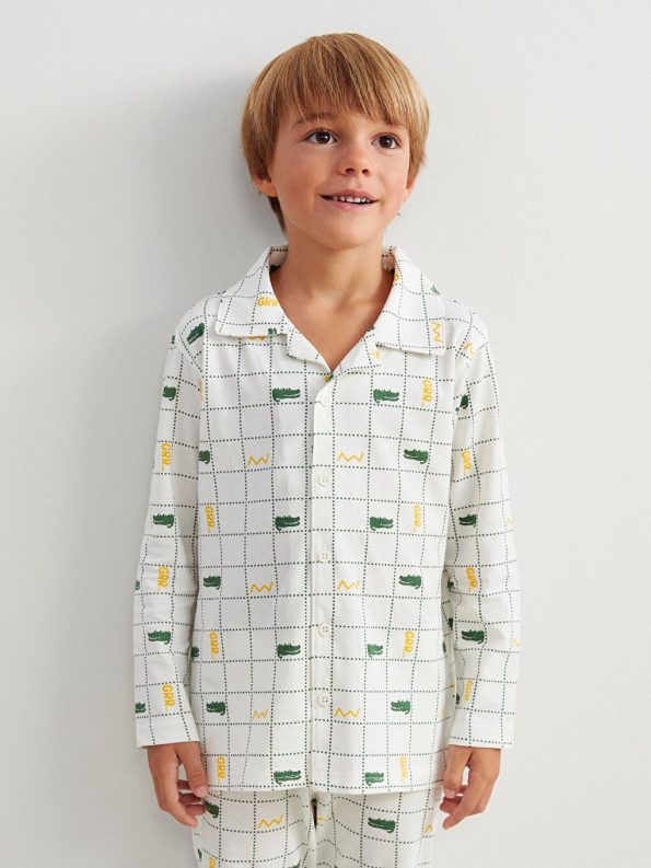 Boys' Long Sleeve Crew Neck Printed Sweatshirt