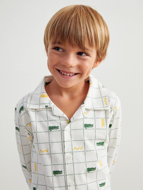 Boys' Long Sleeve Crew Neck Printed Sweatshirt