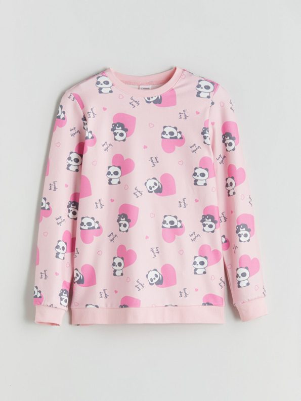 Girls' Barbie Print Crew Neck Sweatshirt