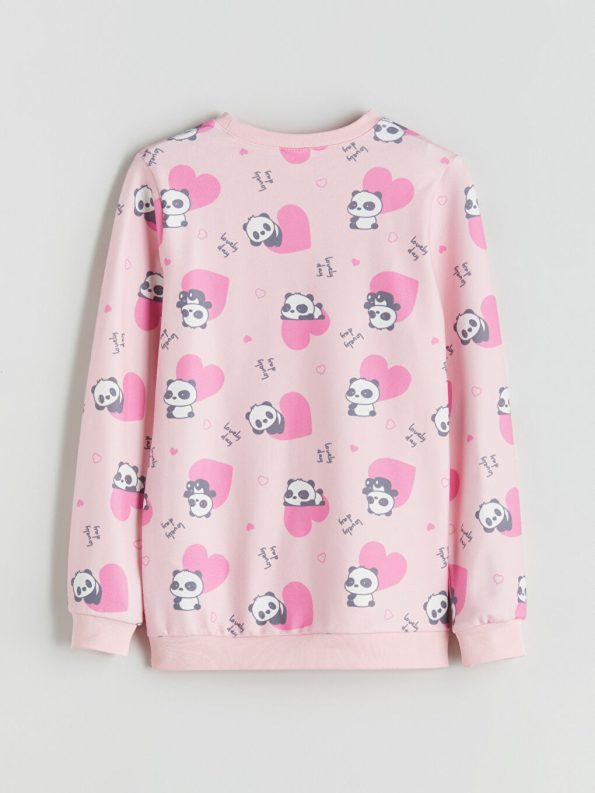 Girls' Barbie Print Crew Neck Sweatshirt