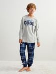 Boys' Long Sleeve Galatasaray Print Crew Neck Sweatshirt