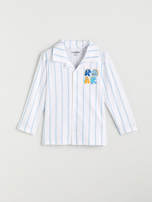 Boys' Short Sleeve T-Shirt with Ataturk Print
