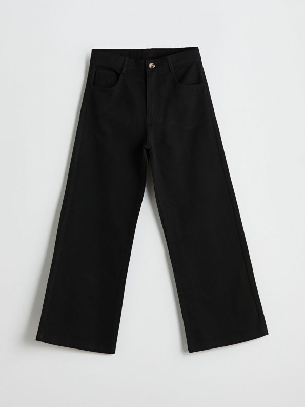 Girls' Slim Fit Pants with Elastic Waist