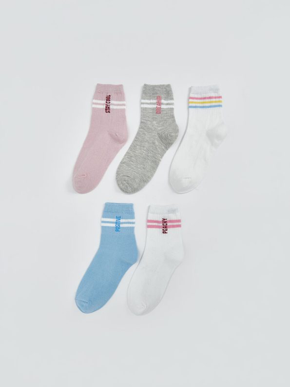 Patterned Boys' Sock Set of 5