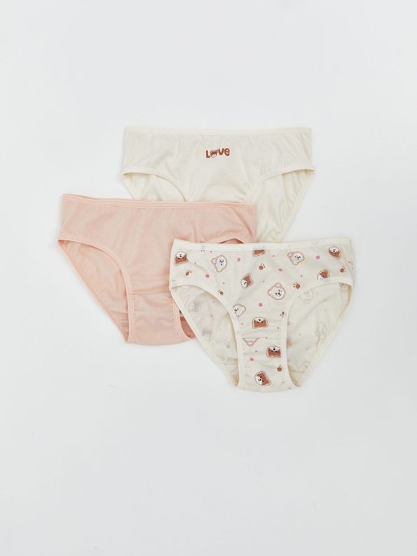 Girls' Elastic Waist Boxer Shorts - Set of 3