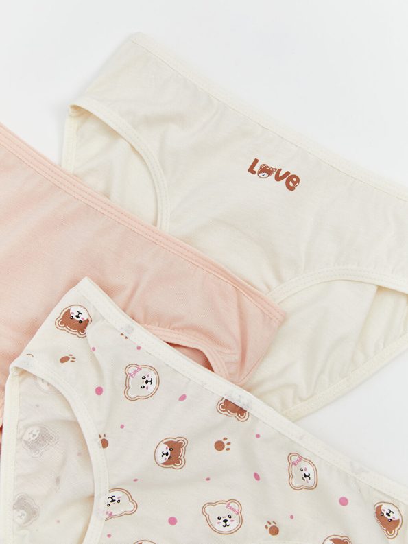 Girls' Elastic Waist Boxer Shorts - Set of 3