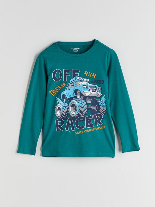 Boys' Bicycle Neck T-Shirt