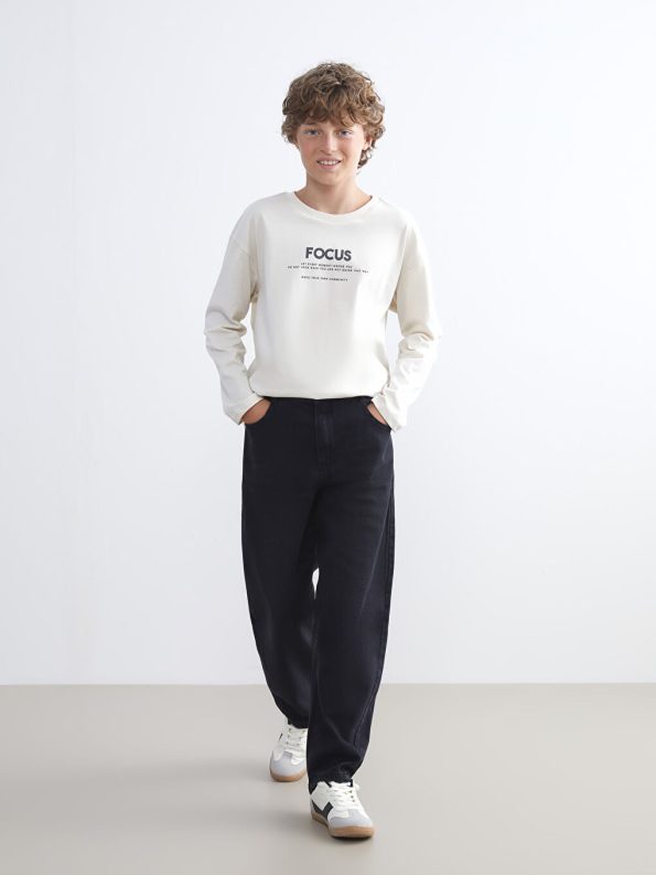 Boys' Printed Crew Neck T-Shirt