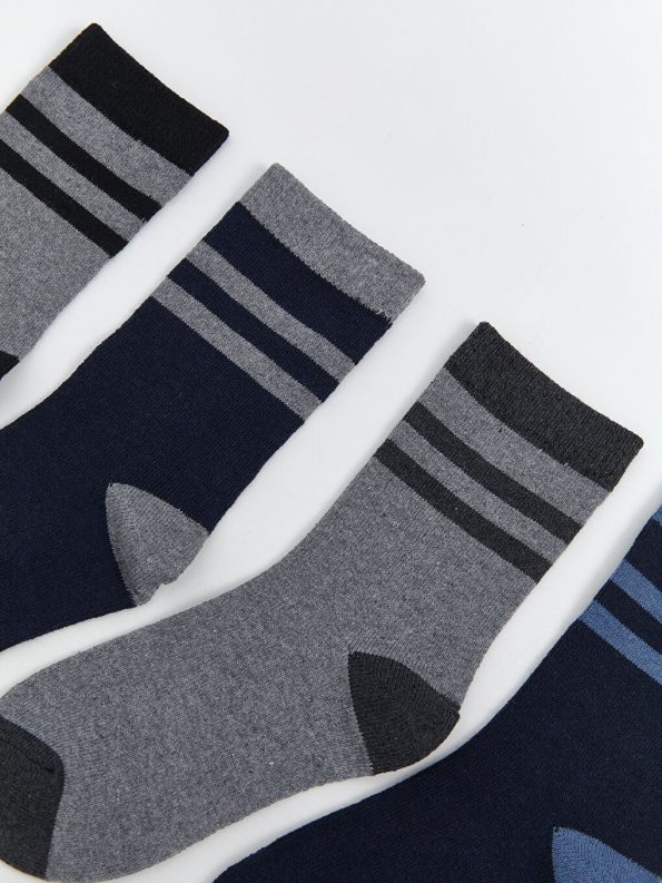 Striped Boys' Ankle Socks Set of 5