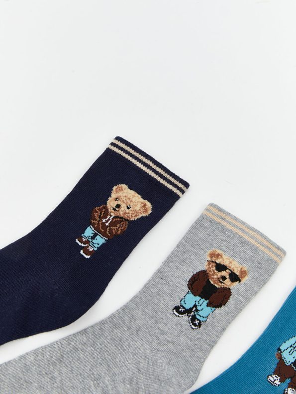 Patterned Boys' Ankle Socks - Set of 5