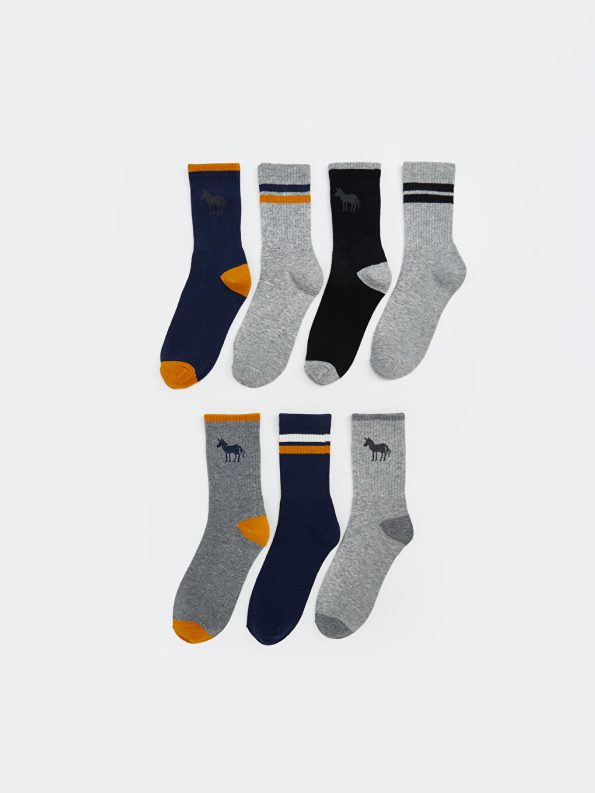 Fenerbahçe Patterned Boys' Ankle Socks Set of 5