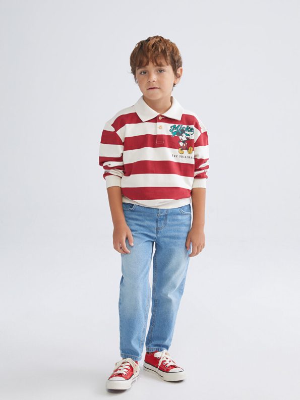 Boys' Long Sleeve Printed Crewneck Sweatshirt Set
