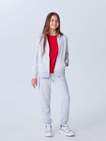 Girls' V-Neck Knit Cardigan