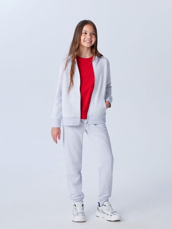 Girls' V-Neck Knit Cardigan