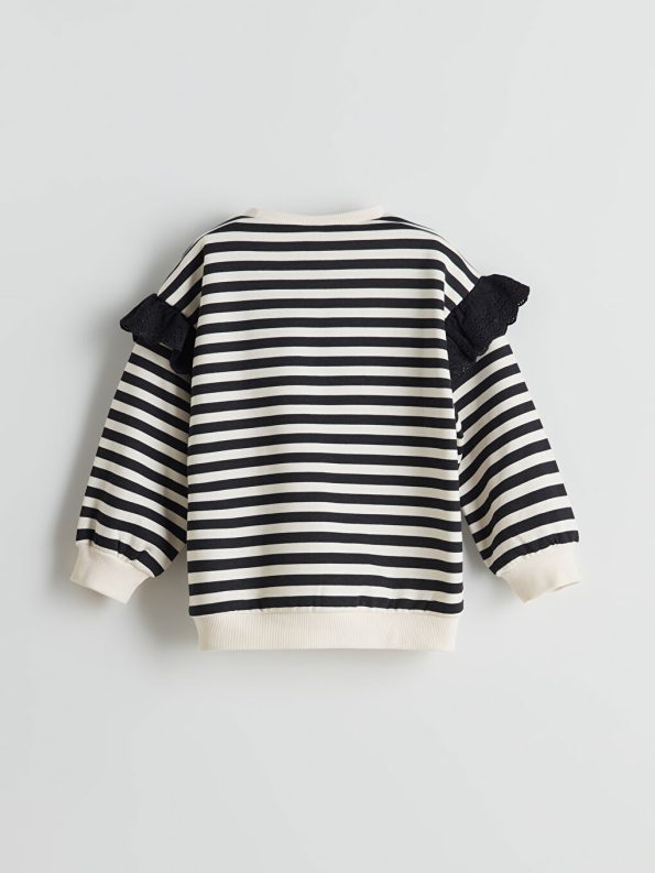 Girls' Floral Embroidered Crew Neck T-Shirt